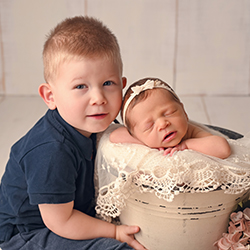 two child boy and girl