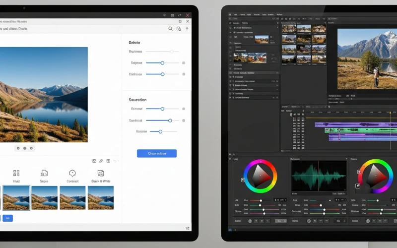 Online Photo Editor vs. Professional Services