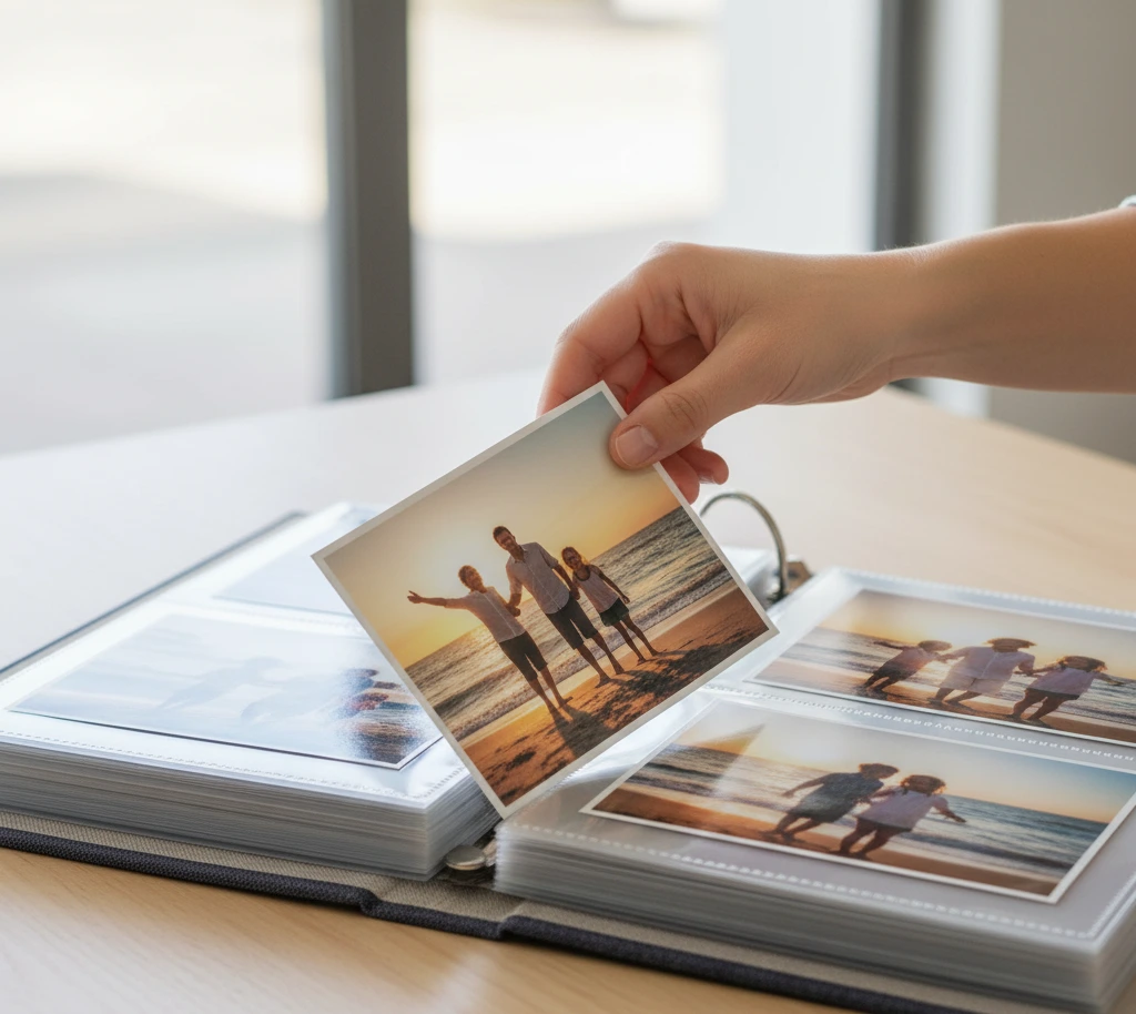 Storing restored photos properly