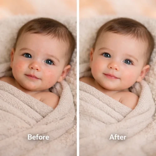 Correct Minor Imperfections with Baby Photo Editing